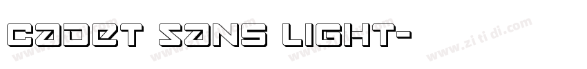 Cadet Sans Light字体转换
